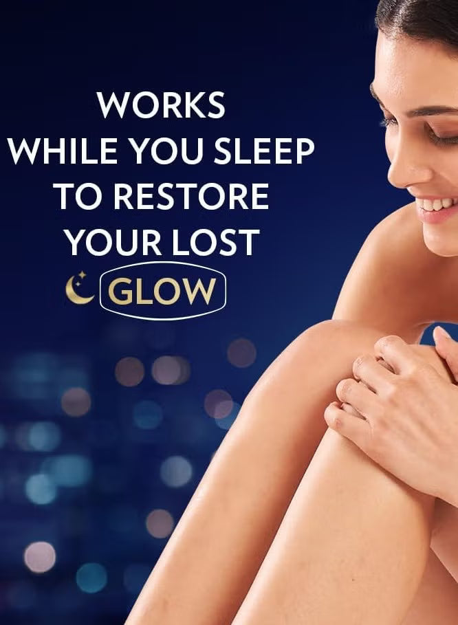 Vaseline Healthy Bright Gluta-Hya Night Lotion 330ml - Skin Brightening Body Lotion with Glutathione & Hyaluronic Acid - For Even Tone & Deep Hydration