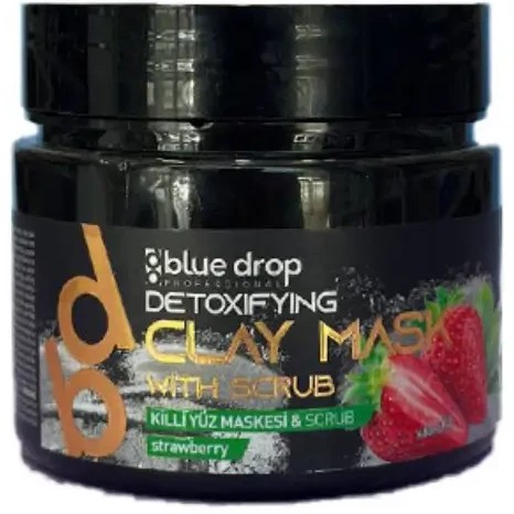 BLUE DROP CLAY MASK WITH SCRUB STRAWBERRY (480ML)