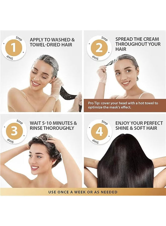 Karseell Collagen Hair Treatment Deep Repair Conditioning Argan Oil Collagen Hair Mask Essence For Dry Damaged Hair All Hair Types 16.90 Oz 500ml Maca power, Maca Essence repair Collagen For dry damaged hair