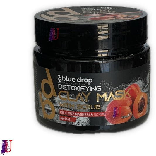 BLUE DROP CLAY MASK WITH SCRUB APRICOT (480ML)
