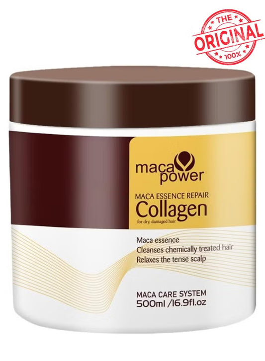 Karseell Collagen Hair Treatment Deep Repair Conditioning Argan Oil Collagen Hair Mask Essence For Dry Damaged Hair All Hair Types 16.90 Oz 500ml Maca power, Maca Essence repair Collagen For dry damaged hair